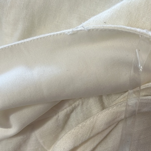 NWT Women's Linen Lace Back Midi Dress - Wild Fable Size 14, color Ivory - Picture 6 of 9